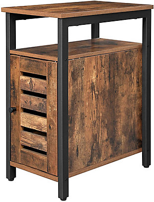 Born from the union of black iron and rustic brown panels, this multipurpose cabinet is a piece of furniture that will leave guests amazed in the living room or a highly respected business partner in your officeA large compartment | A height-adjustable shelf | Rustic brown board and black metal frame | Assembly required