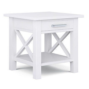 Kitchener Solid Wood 21" Contemporary End Table, , large