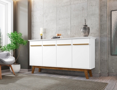 Manhattan Comfort Yonkers Sideboard in White, White, large