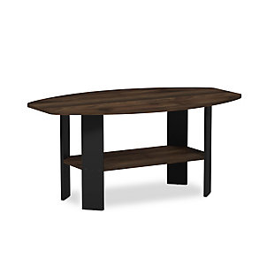 Simple Design Coffee Table, Columbia Walnut/Black, rollover