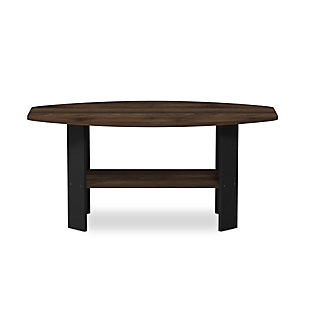 Simple Design Coffee Table, Columbia Walnut/Black, large
