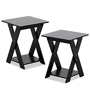 Modern Criss-Crossed End Table, Set of 2, , rollover