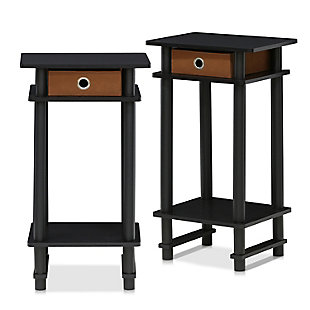 Turn-N-Tube Tall End Table with Bin, Set of 2, , rollover