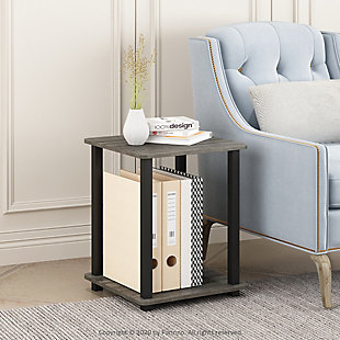 Simplistic Simplistic End Table (Set of Two), French Oak Gray/Gray, rollover