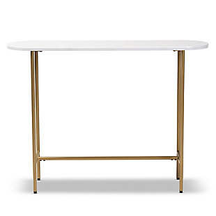 Samuel Gold Finished Metal Console Table, , large