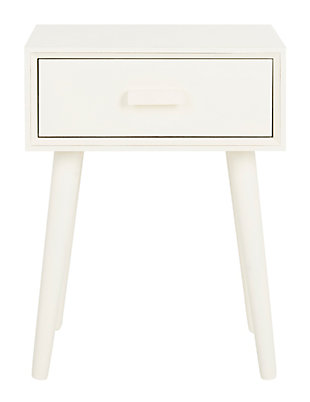 Safavieh Lyle One Drawer Side Table, Cream, large