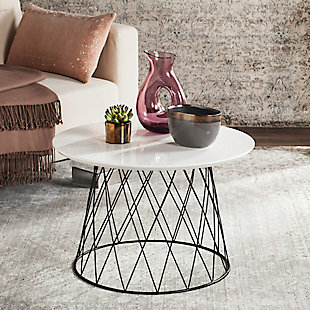 Safavieh Roe Coffee Table, White, rollover