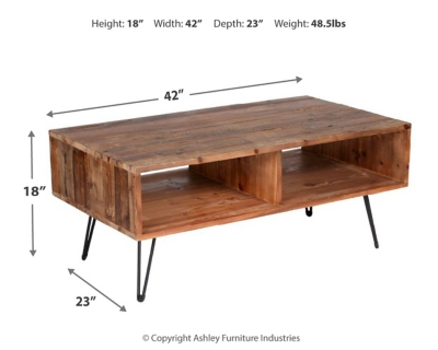 Turner Hairpin Leg Coffee Table Ashley Furniture Homestore