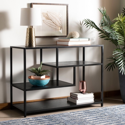 Safavieh Reese Geometric Console Table, Black, large