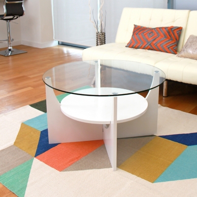 LumiSource U-Shaped Coffee Table, , rollover