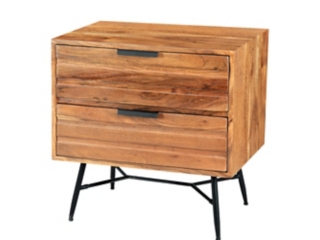 The Urban Port 2 Drawer End Table