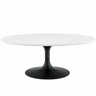 Modway Lippa Oval-Shaped Wood Coffee Table, , large