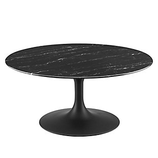 Modway Lippa Round Faux Marble Coffee Table, , large