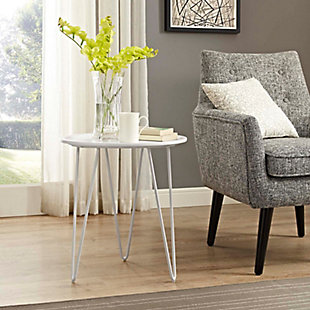 Modway Digress Side Table, White, rollover
