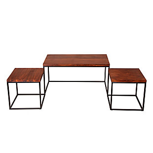 The Urban Port 3-Piece Coffee Table and End Table Set, , rollover