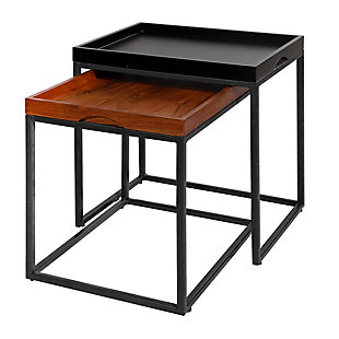 The Urban Port 2 Piece Tray Top Nesting Tables, , rollover