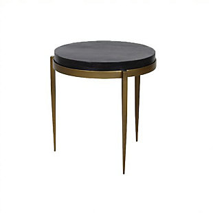 Poshpollen Yedlin Round Side Table, , large