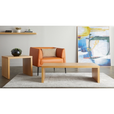 Euro Style Abby Coffee Table, Oak, large