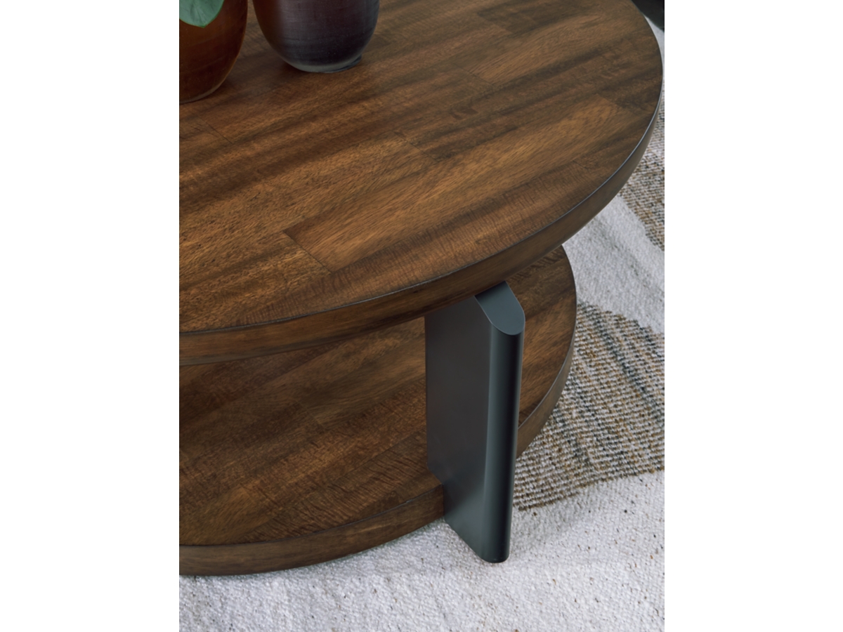 アシュレイ Ashley Nestor Coffee Table ガラステーブル Signature Design by Ashley® Nestor Medium Brown Oval Coffee