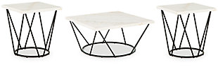 Vancent Coffee Table with 2 End Tables, , large
