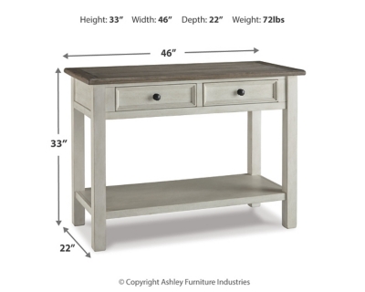 Bolanburg Sofa/Console Table, Two-tone, large