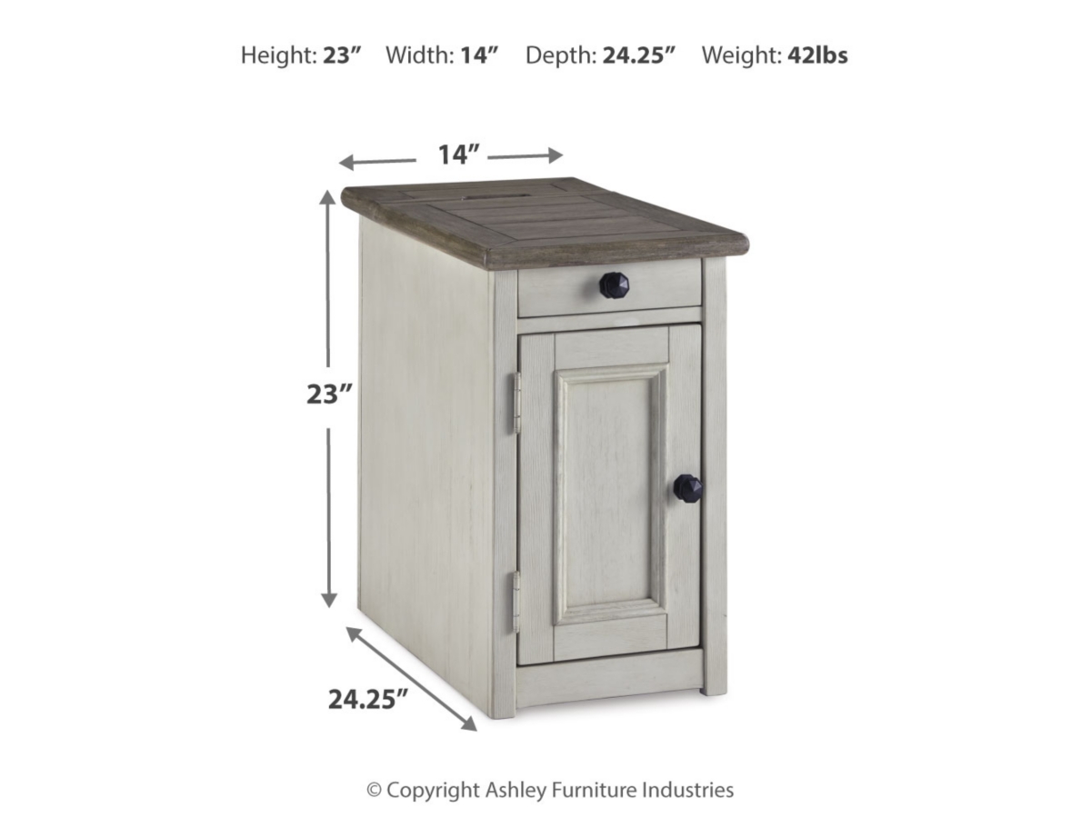 Bolanburg Chairside End Table with USB Charging Ashley