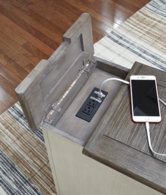 Picture of Bolanburg Chairside End Table with USB Ports & Outlets