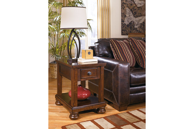 Porter Chairside End Table Ashley, Chairside End Table With Lamp