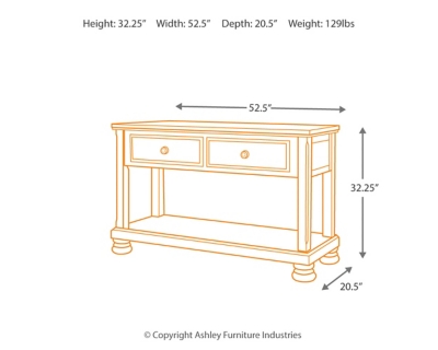 5 foot long sofa table