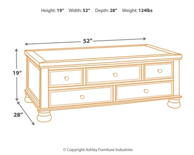 Ashley flynnter coffee deals table