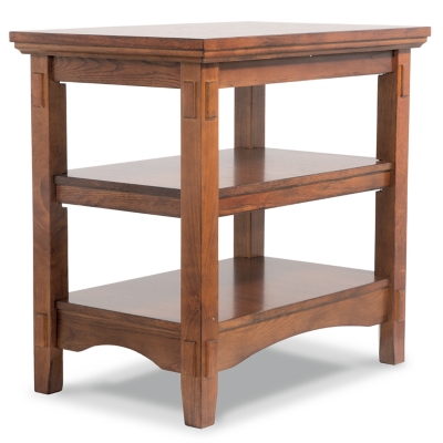 Ashley Furniture Signature Design Cross Island Rustic Oak Chair Side End Table Medium Brown T719 7 End Tables