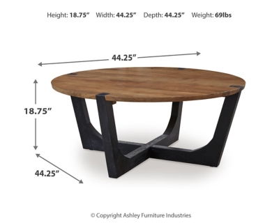 Hanneforth Coffee Table Dimensions