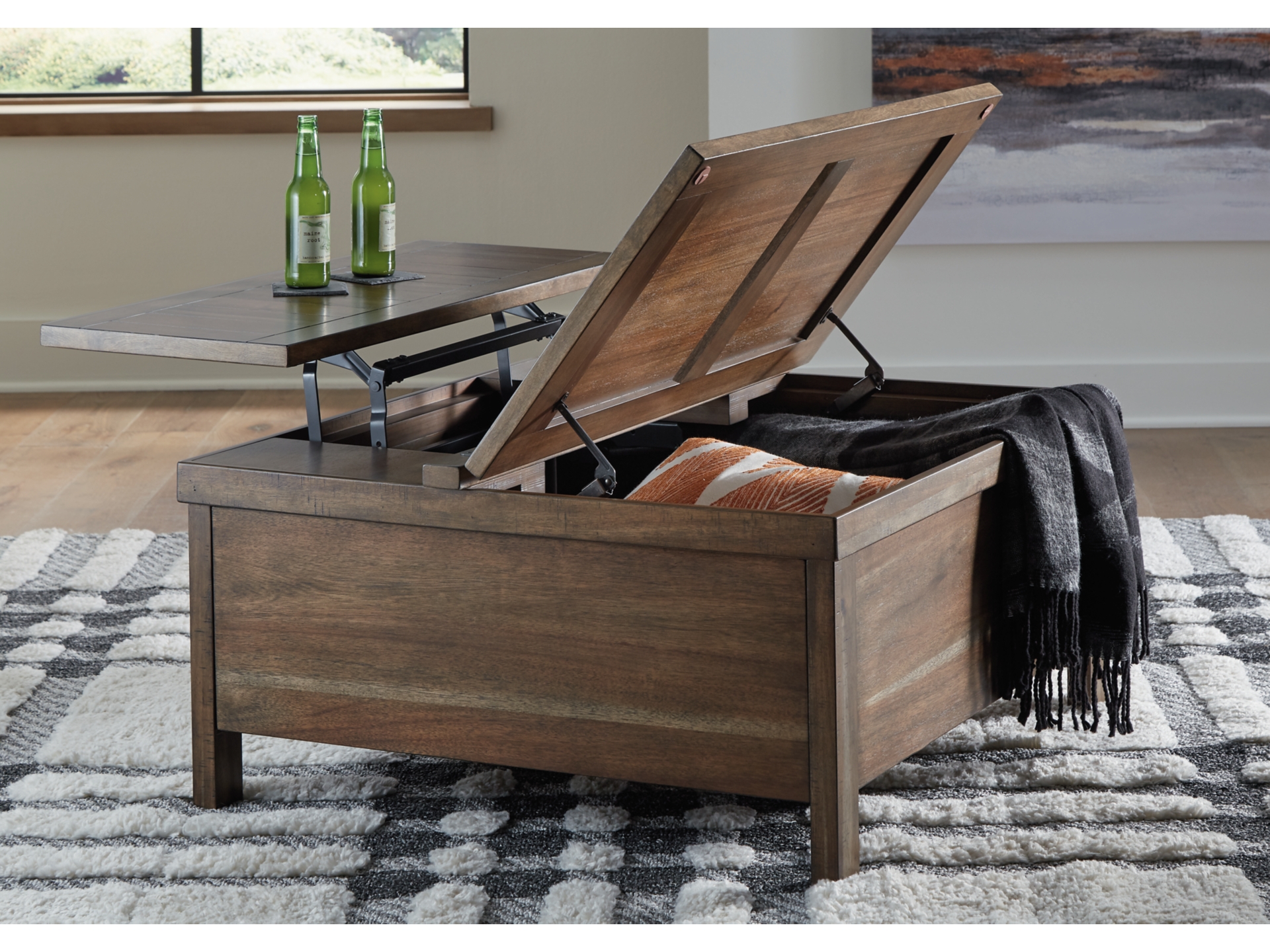 Image 2 of Moriville Coffee Table with  2 Chair side table's