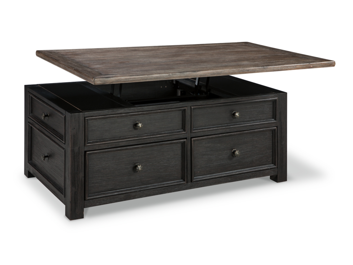 Tyler Creek Coffee Table - Grayish Brown/Black
