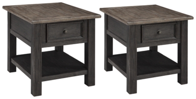 APG-T736-3 Tyler Creek 2 End Tables, Grayish Brown/Black sku APG-T736-3