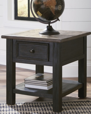 Tyler Creek End Table, Grayish Brown/Black, large