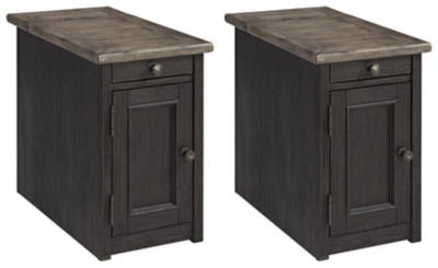 APG-T736-7 Tyler Creek 2 End Tables with USB Charging, Grayis sku APG-T736-7