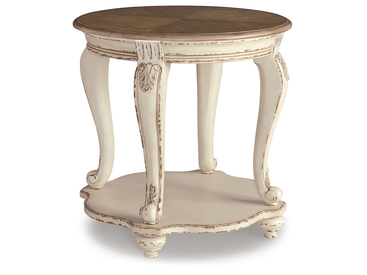 Ashley furniture white end tables discount