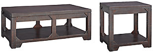 Rogness Coffee Table with 1 End Table, , large