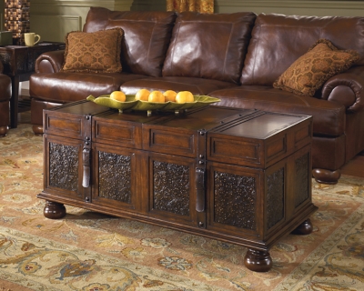 Mckenna Coffee Table With Storage Ashley Furniture Homestore