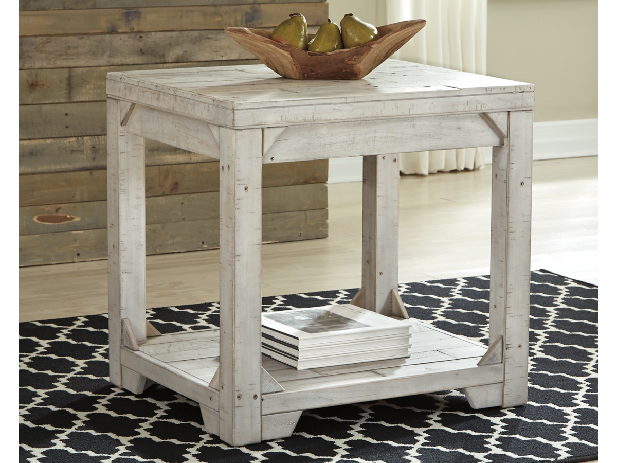 Fregine End Table - Whitewash