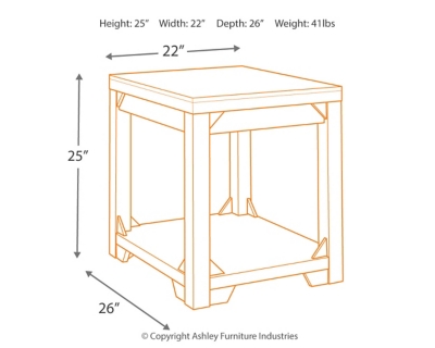 Fregine End Table Ashley Furniture Homestore