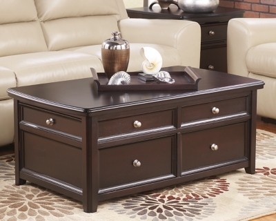 carlyle coffee table with lift top | ashley furniture homestore