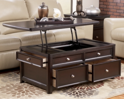 Carlyle Coffee Table With Lift Top Ashley Furniture Homestore