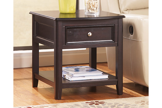 Carlyle End Table Ashley Furniture, Ashley Furniture Black Side Tables