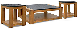 Quentina Coffee Table with 2 End Tables, , large