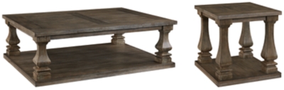 APG-T776-13 Johnelle Coffee Table with 1 End Table, Gray sku APG-T776-13