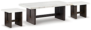 Burkhaus Coffee Table with 2 End Tables, , large