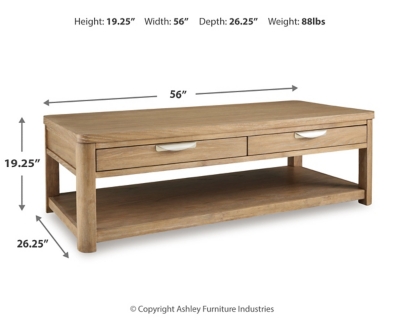 Rencott Coffee Table Dimensions
