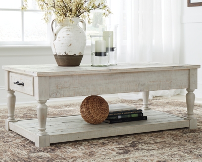 White coffee store table ashley furniture